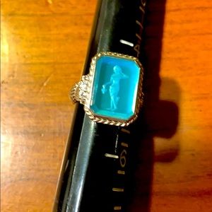 Ripka Judith Ripka  Blue stone CZ 925 Sterling